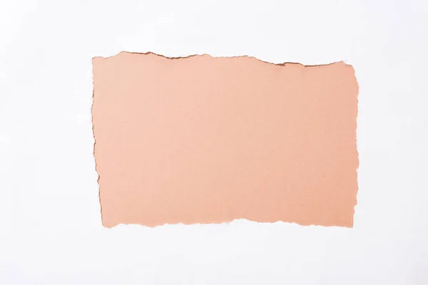 Beyaz Yırtık Kağıt Deliğinde Pastel Arka Plan — Stok fotoğraf