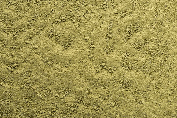 绿色火柴茶粉的顶视图 — 图库照片
