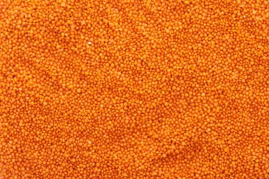 top view of raw organic red lentil clipart