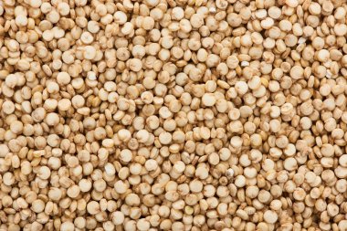 küçük beyaz Quinoa tohumları üst görünümü
