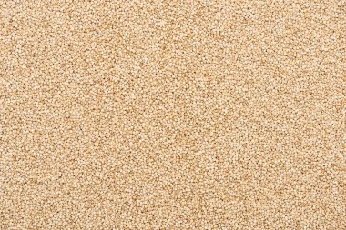 işlenmemiş beyaz Quinoa üst görünümü