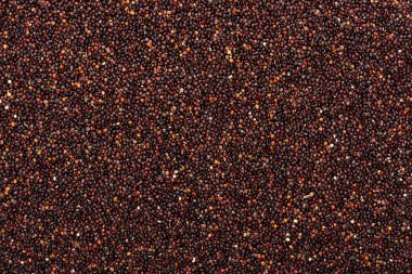 ham organik siyah Quinoa üst görünümü