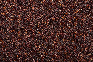 ham organik siyah Quinoa tohumları üst görünümü