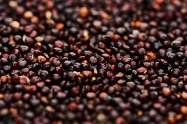 ham organik siyah Quinoa yakın görünümü