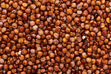 ham organik kırmızı Quinoa tohumları üst görünümü