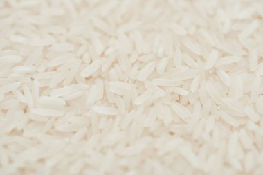 close up view of raw organic white rice clipart