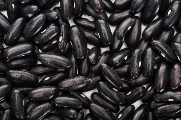 Close View Organic Small Black Beans — Stock Photo, Image