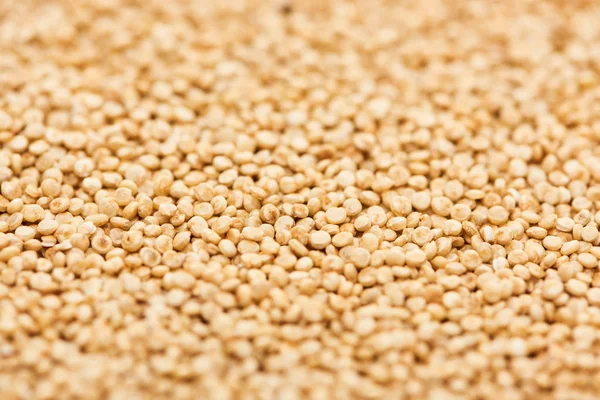 Organik Ham Beyaz Quinoa Yakın Görünümü — Stok fotoğraf