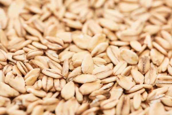 Close View Unprocessed Pressed Organic Oats — Stock Photo, Image
