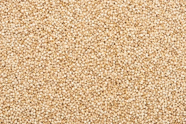 Vista Superior Sementes Quinoa Branca Não Processadas — Fotografia de Stock