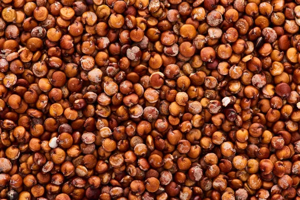 Ham Organik Kırmızı Quinoa Tohumları Üst Görünümü — Stok fotoğraf