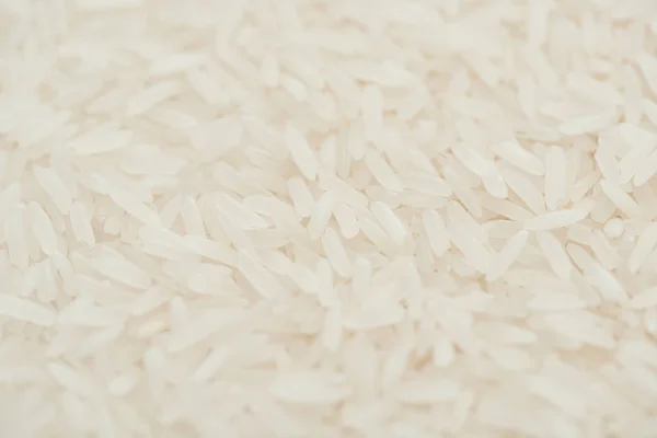 Close View Uncooked Organic White Rice — Stock Photo, Image