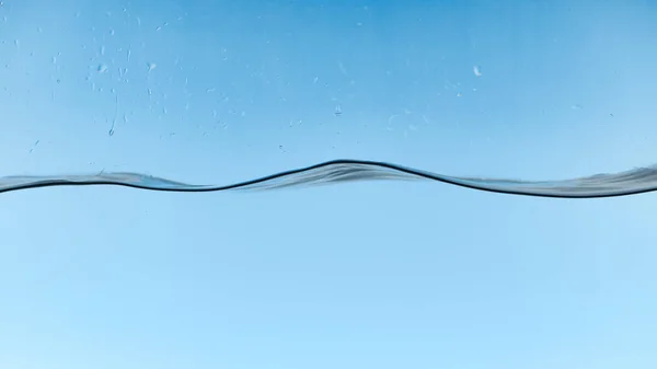 Vågig Vatten Blå Bakgrund Med Droppar — Stockfoto