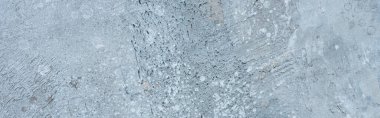 rough abstract grey concrete textured wall, panoramic shot clipart