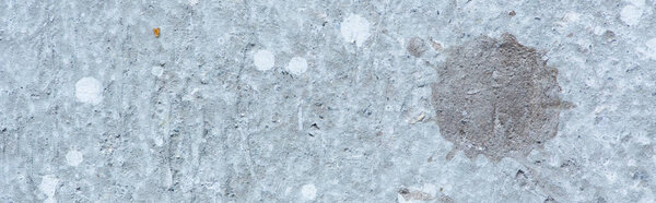 rough abstract grey concrete textured wall, panoramic orientation