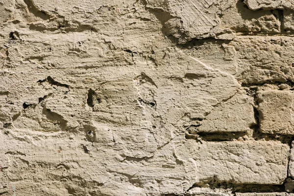 Imagen de marco completo de fondo de pared de ladrillo masilla - foto de stock