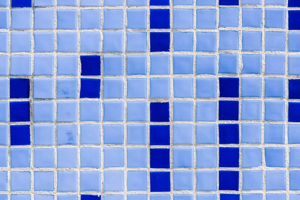 Full frame image of wall with blue ceramic tiles background — Stock Photo