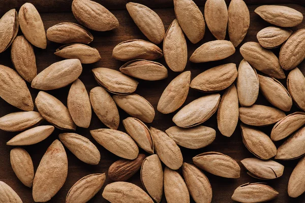 Top view of tasty almonds in full screen — Stock Photo