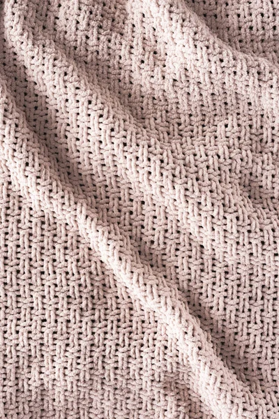 Full frame of wavy knitted cloth as background — Stock Photo