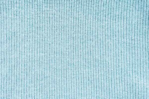 Vue rapprochée du tissu de laine bleu comme fond — Photo de stock