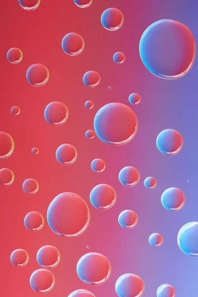 Beautiful calm transparent droplets on bright abstract background — Stock Photo
