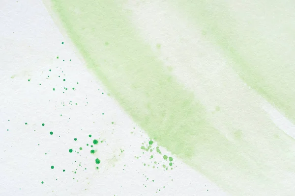 Fundo aquarela verde abstrato com salpicos — Fotografia de Stock