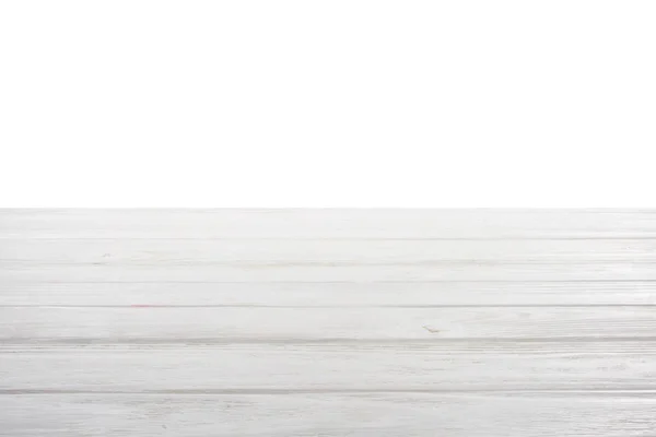 Шаблон белого деревянного пола на белом фоне — стоковое фото