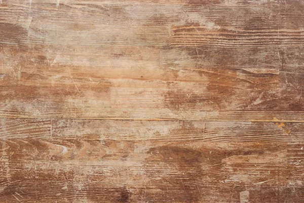 Empty old brown wooden table background — Stock Photo