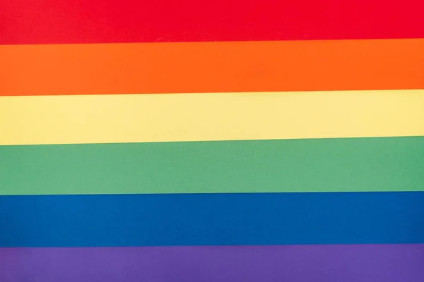 Top view of made of paper rainbow background — Stock Photo