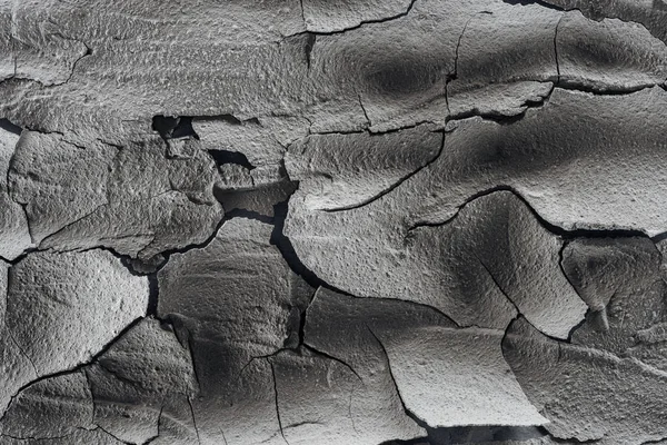 Треснувшая поверхность бесплодной почвы, концепция глобального потепления — стоковое фото