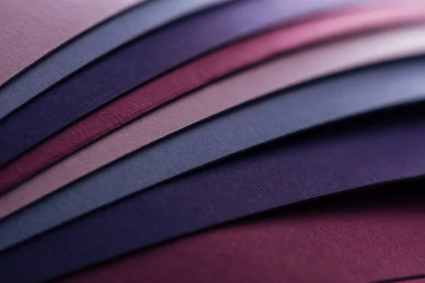 Empty and blank blue, burgundy, pink and purple sheets of paper — Stock Photo