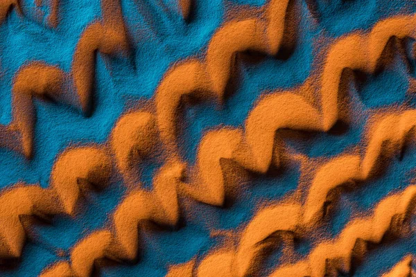 Вид зверху абстрактного піщаного фону з кольоровим фільтром — стокове фото