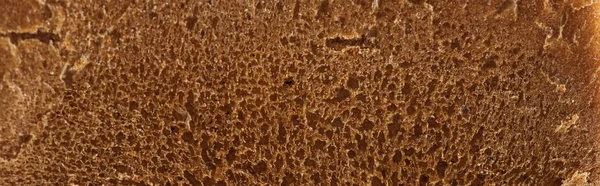 Plano panorámico de pan de textura fresca marrón - foto de stock
