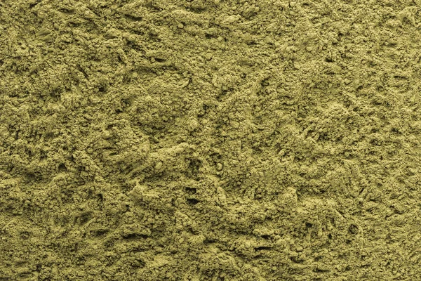 Blick von oben auf grünes Matcha-Teepulver — Stockfoto