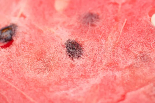 Close up view of delicious juicy watermelon with seeds — Stock Photo