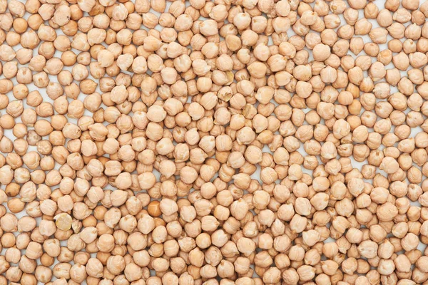 Vista superior de semillas de garbanzos orgánicos crudos - foto de stock