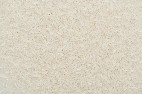 Top view of raw organic white rice — Stock Photo