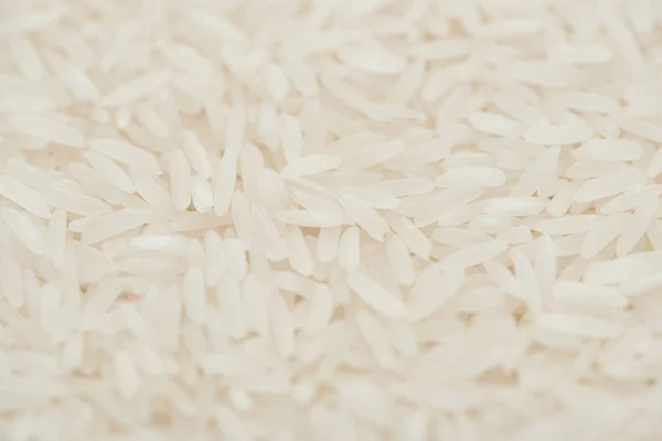 Vista superior del arroz blanco orgánico sin procesar - foto de stock