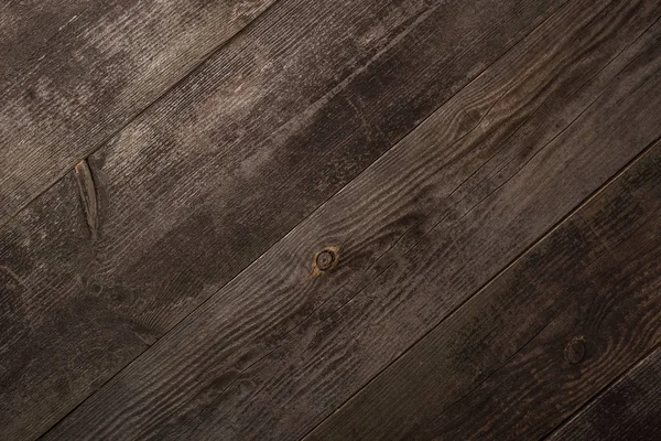 Vista superior de textura de madera marrón vacía - foto de stock