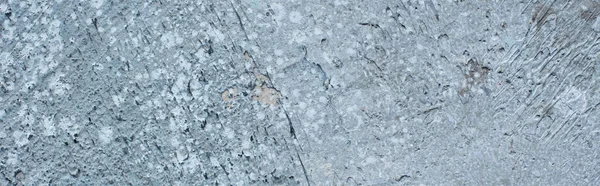 Raue abstrakte graue Betonwand, Panoramaaufnahme — Stockfoto