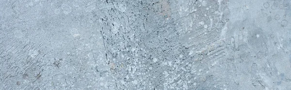 Rough abstract grey concrete textured wall, panoramic shot — Stock Photo