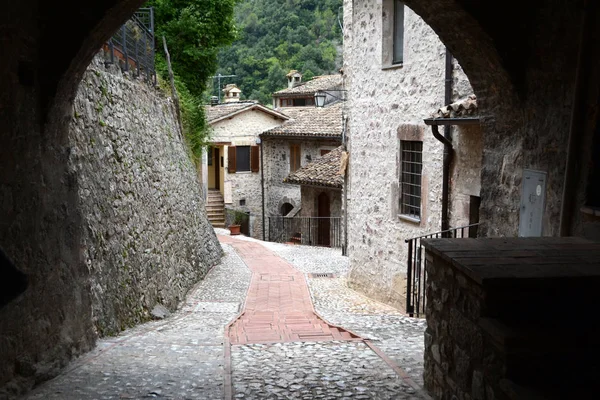 Kleine Gasse Umbrien Italien — Stockfoto