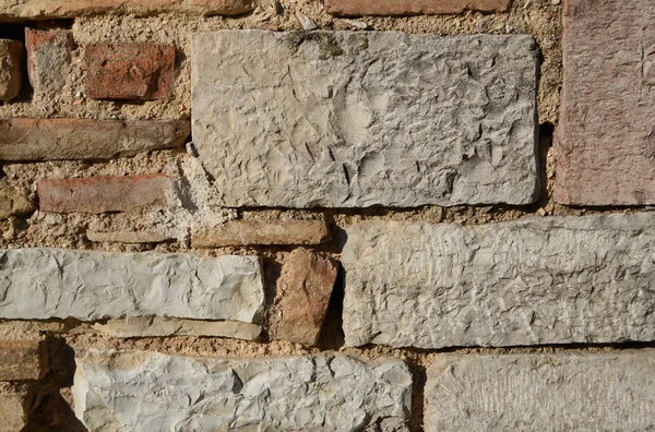 Historische Natuurlijke Stenen Muur — Stockfoto