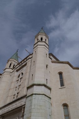 Cascia Umbria 'da Basilica Santa Rita 'nın ön görünümü