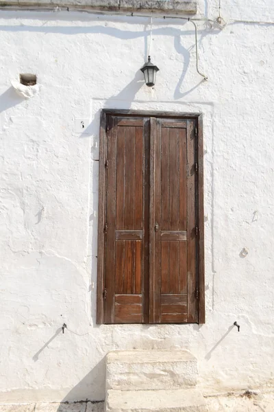Porta Ingresso Nel Borgo Trulli Alberobello Italia — Foto Stock