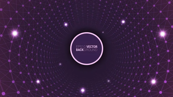 Geometriai plexus lyuk — Stock Vector