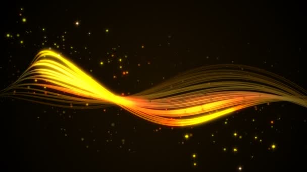 Abstract Gold Stream Background Loop — Stock Video