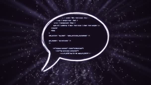 Konuşma Bubble Kodu — Stok video