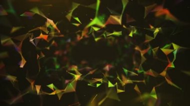 Renk Loopable Plexus dijital dinamik arka plan