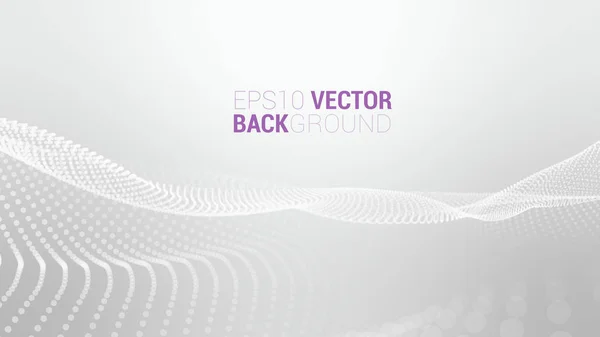 Vector abstracto futurista digital paisaje — Vector de stock